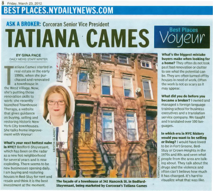 Ask A Broker: Tatiana Cames, New York Daily News