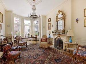 Living room at 281 Henry Street in Brooklyn Heights.