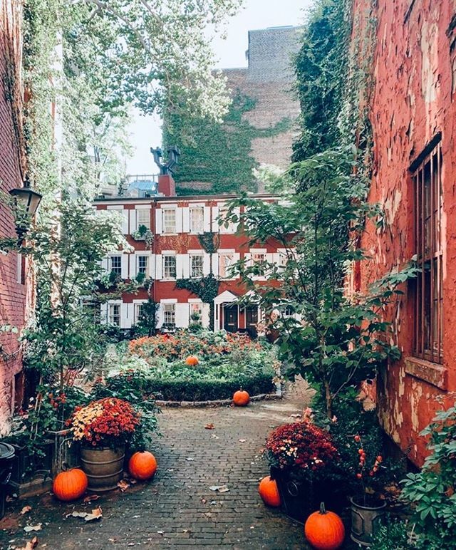 Grove Court, one of the most magical little courtyard in NYC.@an_uptown ...